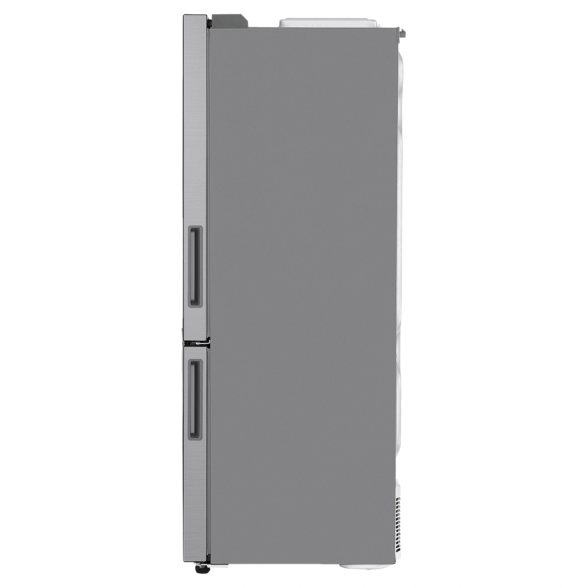 LG 420L Bottom Mount Fridge - Stainless Finish GB455PL, Side View