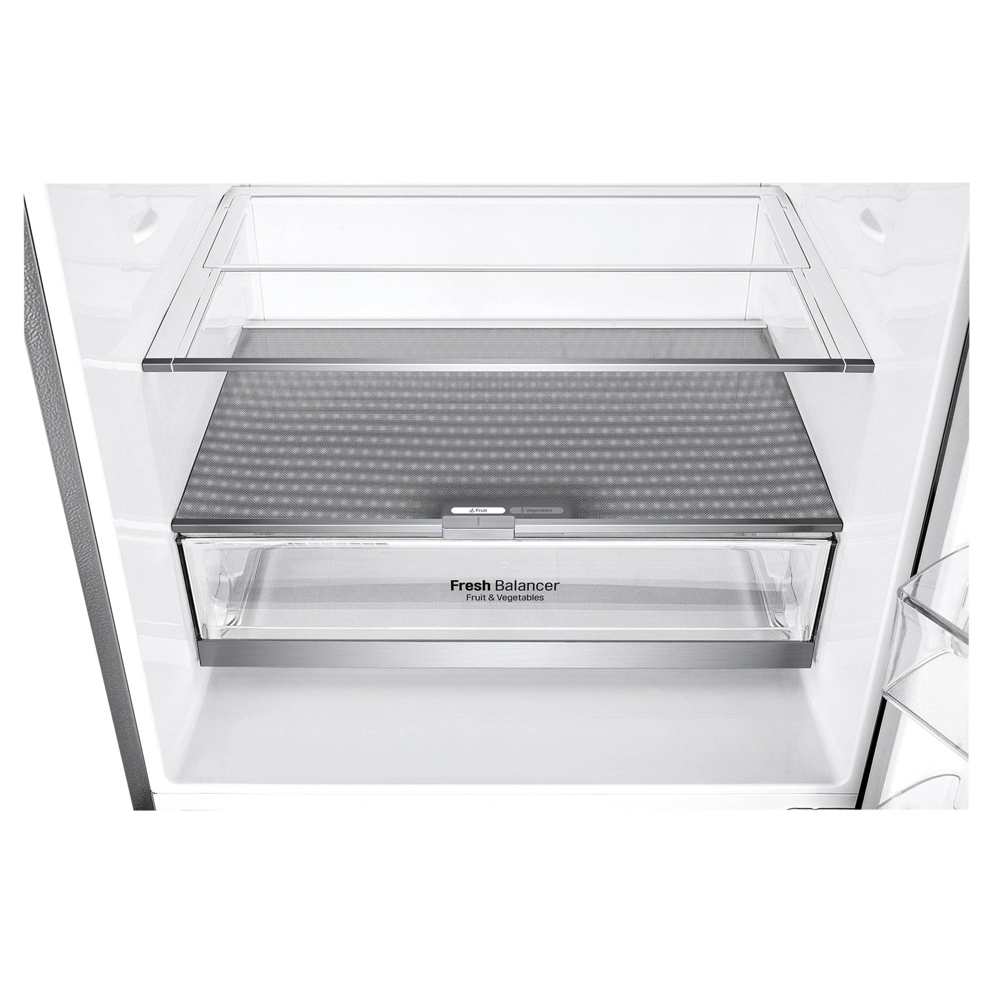 LG 420L Bottom Mount Fridge - Stainless Finish GB455PL, Vegetable Crisper View