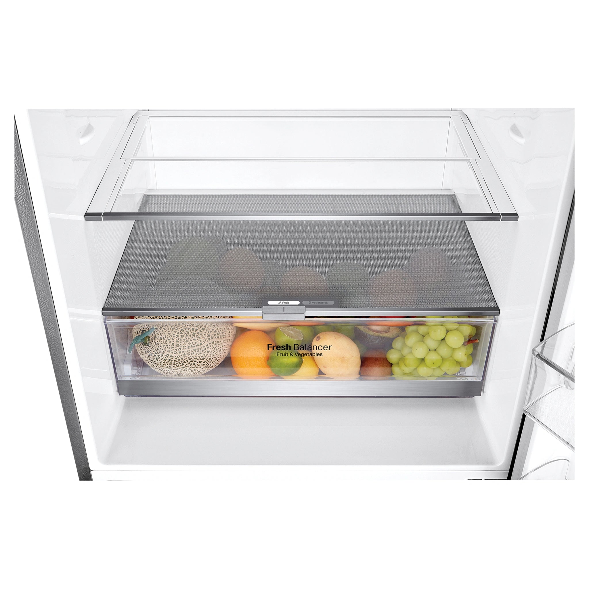 LG GB455PL 420L Bottom Mount Fridge - Stainless Finish