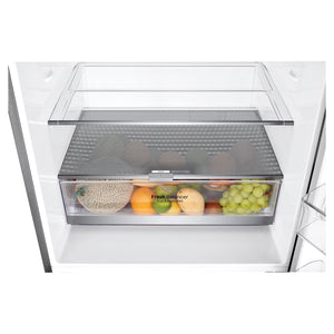 LG 420L Bottom Mount Fridge - Stainless Finish GB455PL, Vegetable Crisper View With Storages