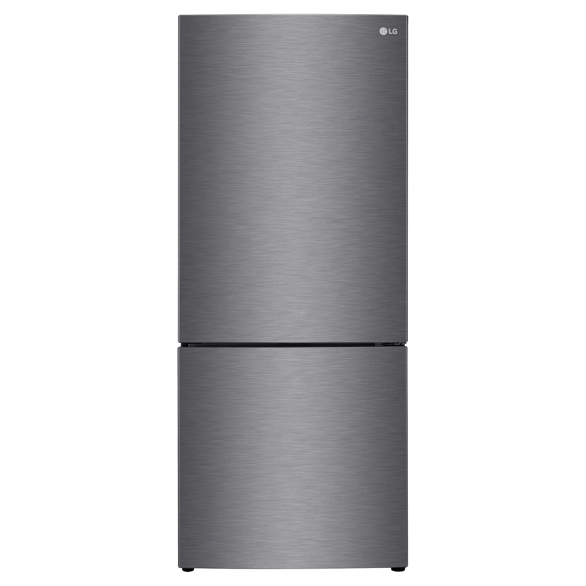 LG 420L Bottom Mount Fridge - Graphite Finish GB455UPLE, Front View