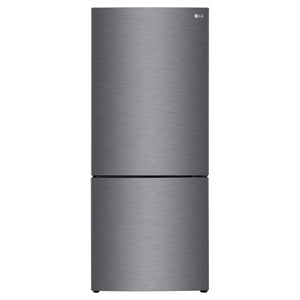 LG 420L Bottom Mount Fridge - Graphite Finish GB455UPLE, Front View