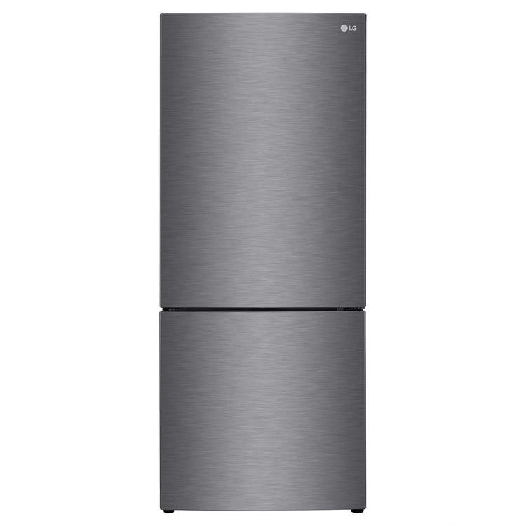 LG 420L Bottom Mount Fridge - Graphite Finish GB455UPLE, Front View