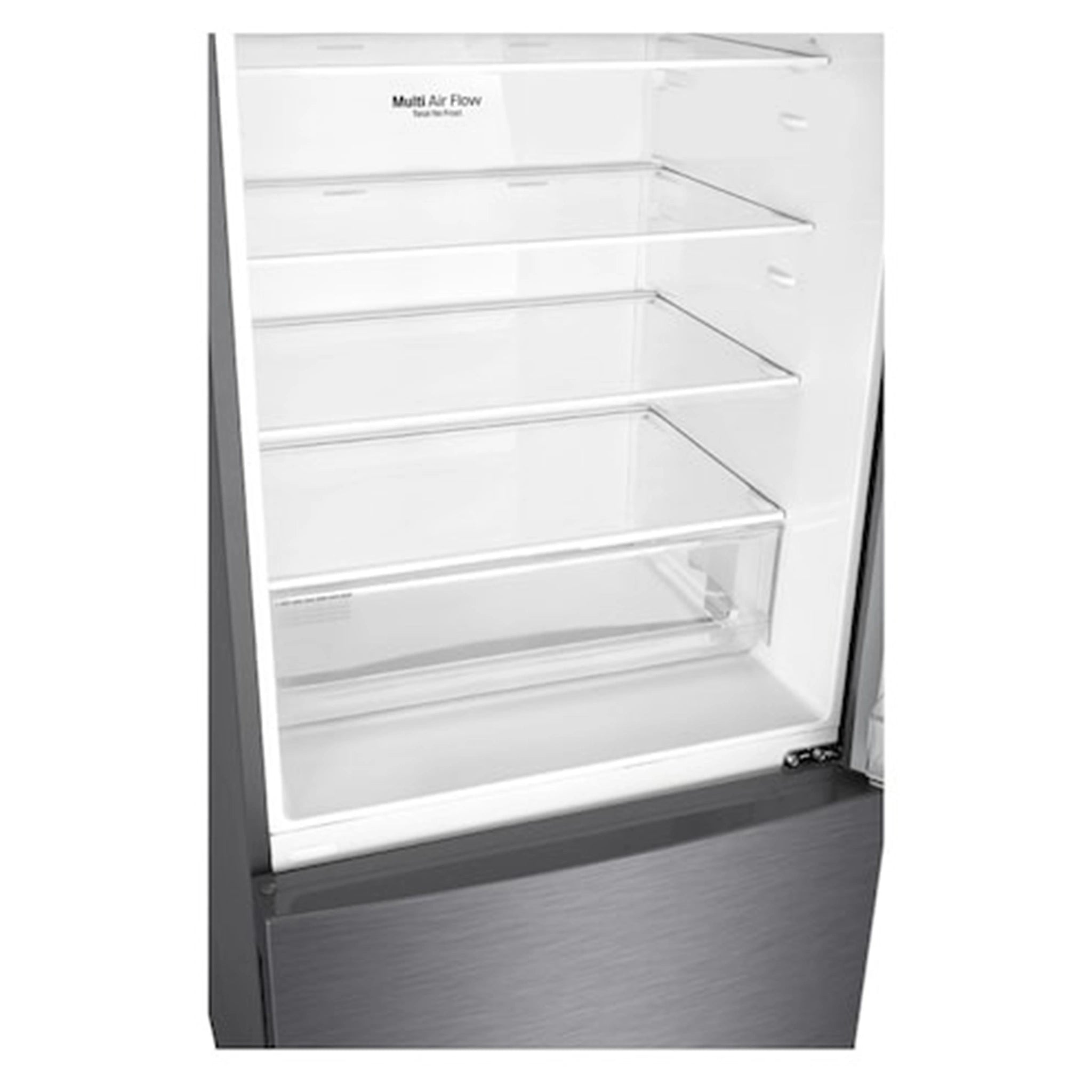 LG 420L Bottom Mount Fridge - Graphite Finish GB455UPLE, Multi Air Flow View