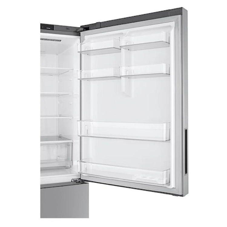 LG 420L Bottom Mount Fridge - Graphite Finish GB455UPLE, Side Door Open View