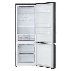 LG Bottom Mount Series Refrigerator GBB300MBL, Front View With Door Open View