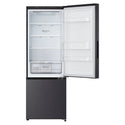 LG Bottom Mount Series Refrigerator GBB300MBL, Front View With Upper Door Open View