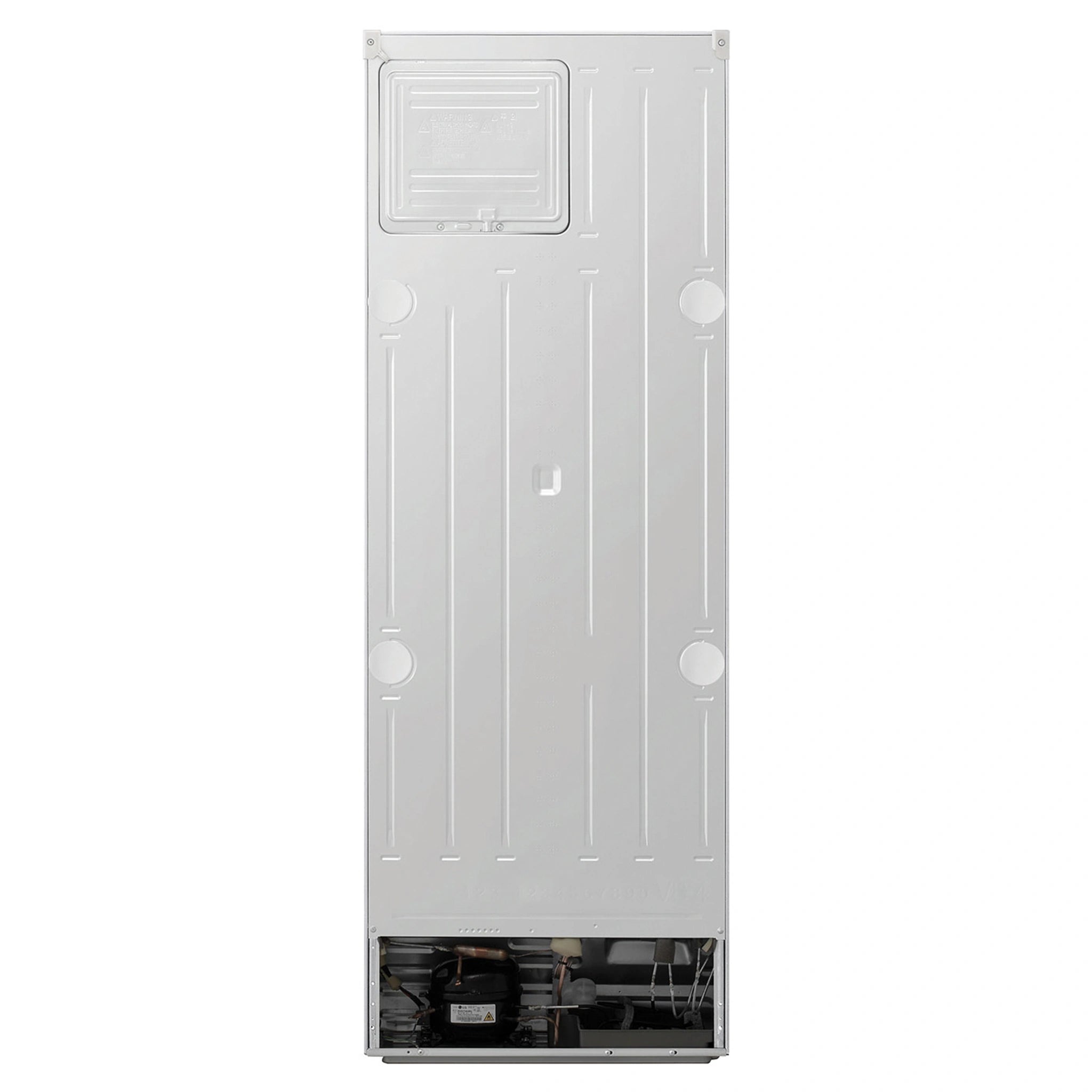 LG 335L Bottom Mount Fridge - Matte White Finish GBB300MWH, Back Side View