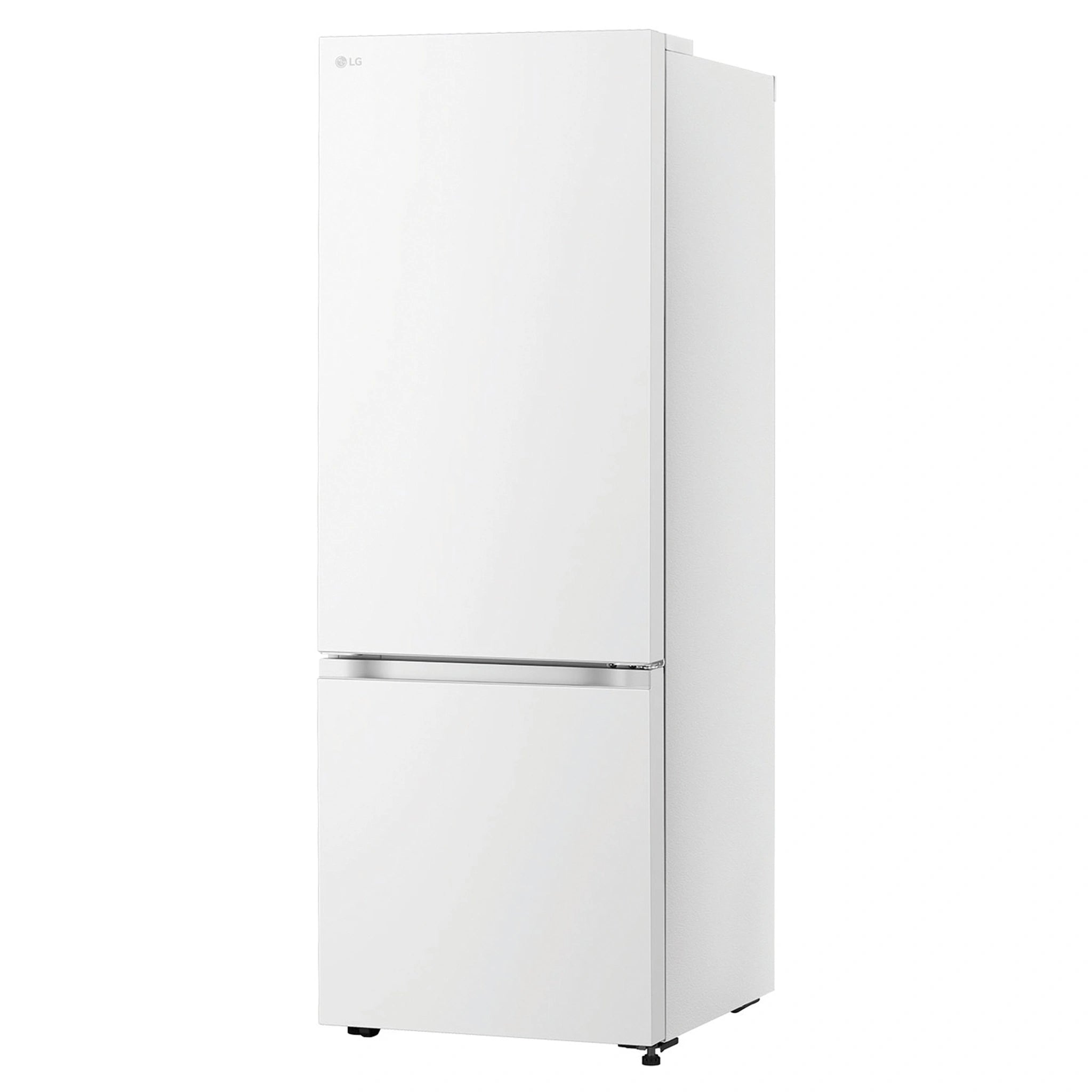 LG 335L Bottom Mount Fridge - Matte White Finish GBB300MWH, Left Side View