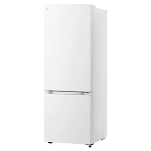 LG 335L Bottom Mount Fridge - Matte White Finish GBB300MWH, Left Side View