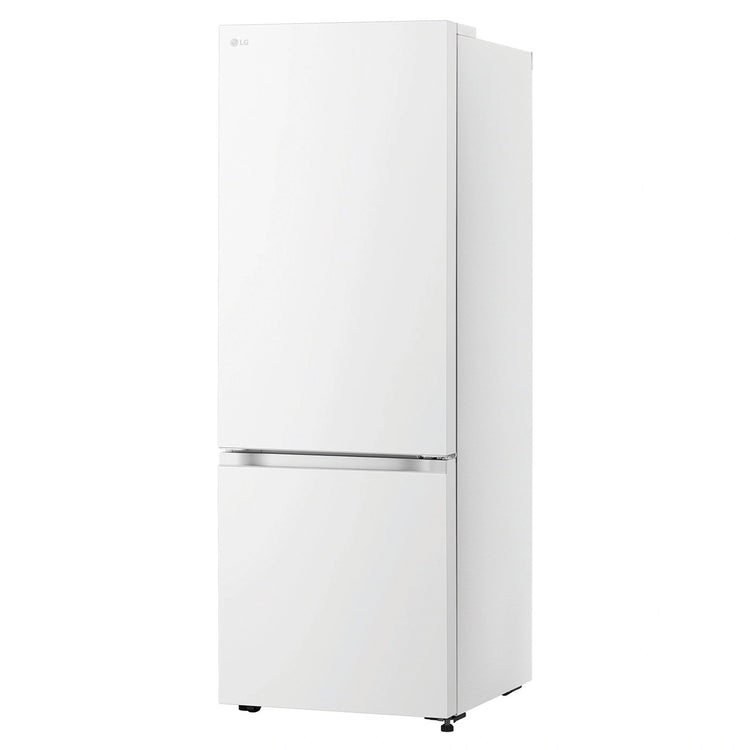 LG 335L Bottom Mount Fridge - Matte White Finish GBB300MWH, Left Side View