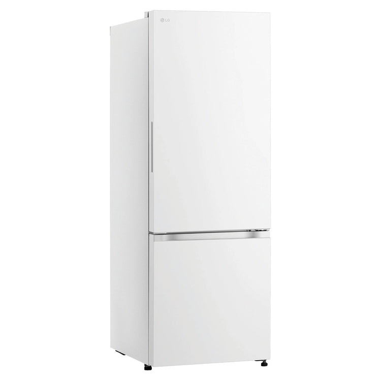 LG 335L Bottom Mount Fridge - Matte White Finish GBB300MWH, Right Side View