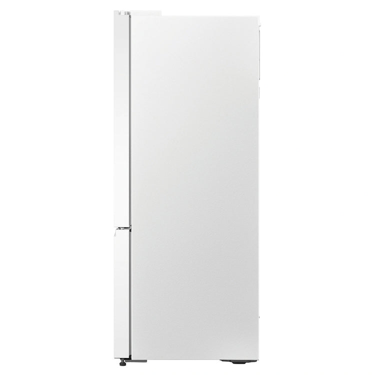 LG 335L Bottom Mount Fridge - Matte White Finish GBB300MWH, Side View