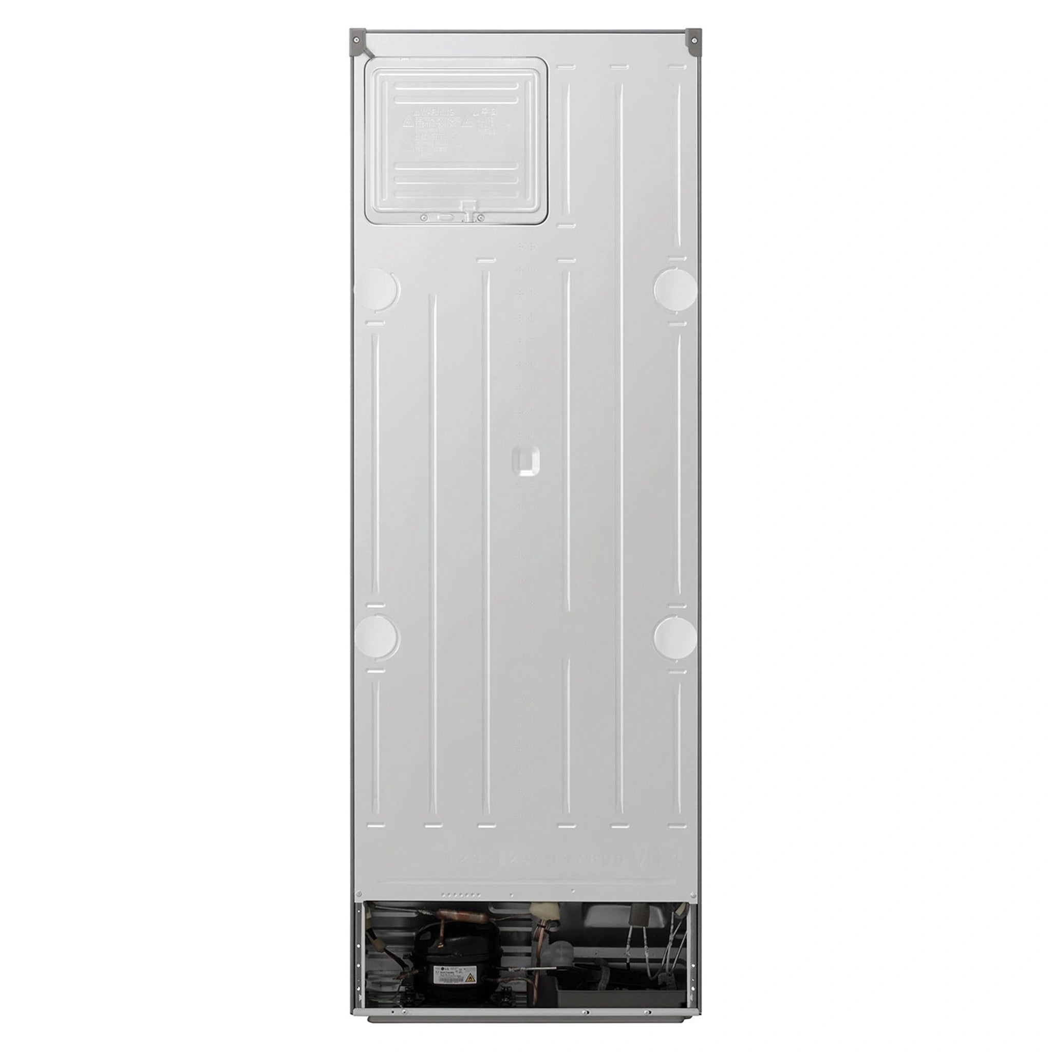 LG 335L Bottom Mount Fridge - Stainless Finish GBB300PL, Back Side View