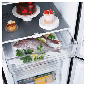 LG 332L Bottom Mount Fridge with Water Dispenser GBW300MBL, Fresh Converter View With Storages 3