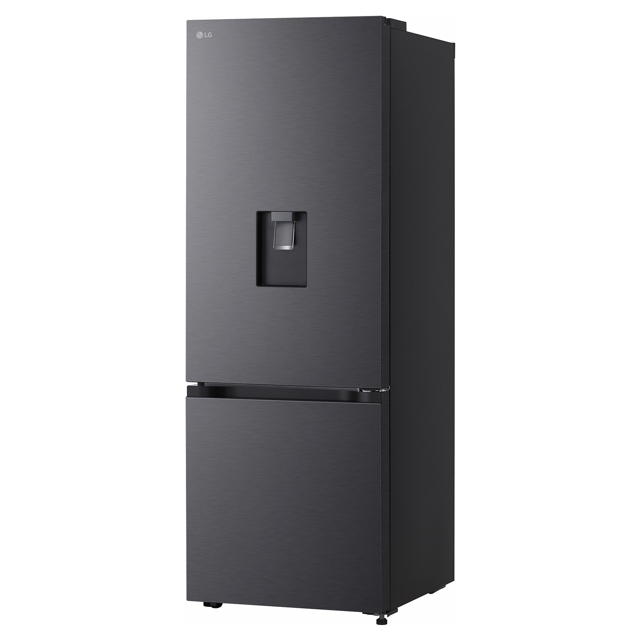 LG 332L Bottom Mount Fridge with Water Dispenser GBW300MBL, Front Left Side View 2