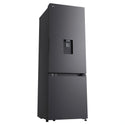 LG 332L Bottom Mount Fridge with Water Dispenser GBW300MBL, Front Right Side View