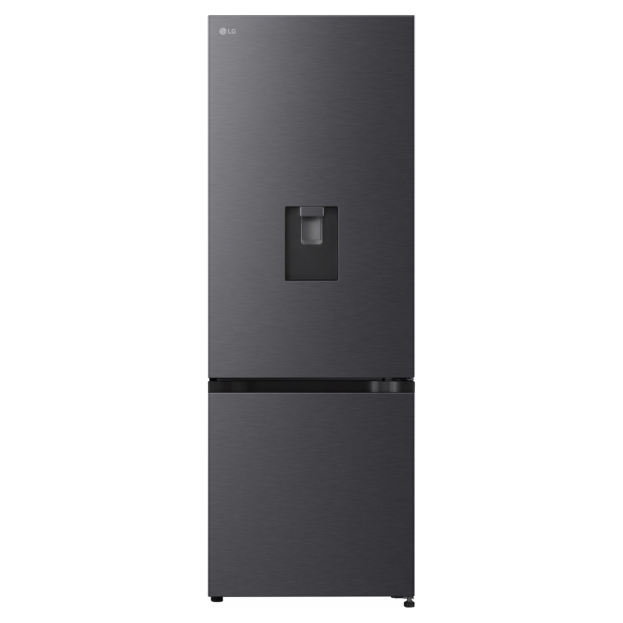 LG 332L Bottom Mount Fridge with Water Dispenser GBW300MBL, Front View