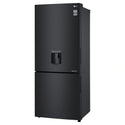LG 420L Bottom Mount Fridge with Water Dispenser GBW455MBL, Left Side View