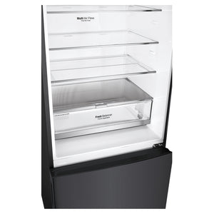 LG 420L Bottom Mount Fridge with Water Dispenser GBW455MBL, Multi Air Flow View
