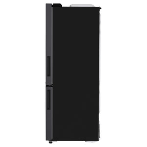 LG 420L Bottom Mount Fridge with Water Dispenser GBW455MBL, Side View