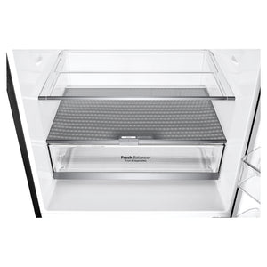 LG 420L Bottom Mount Fridge with Water Dispenser GBW455MBL, Vegetable Crisper View
