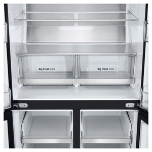 LG 530L French Door Refrigerator – GFB505MBL, Big Fresh Zone View
