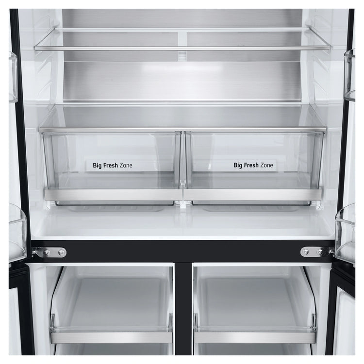 LG 530L French Door Refrigerator – GFB505MBL, Big Fresh Zone View