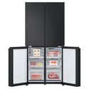LG 530L French Door Refrigerator – GFB505MBL, Front View With Lower Side Double Door Open View