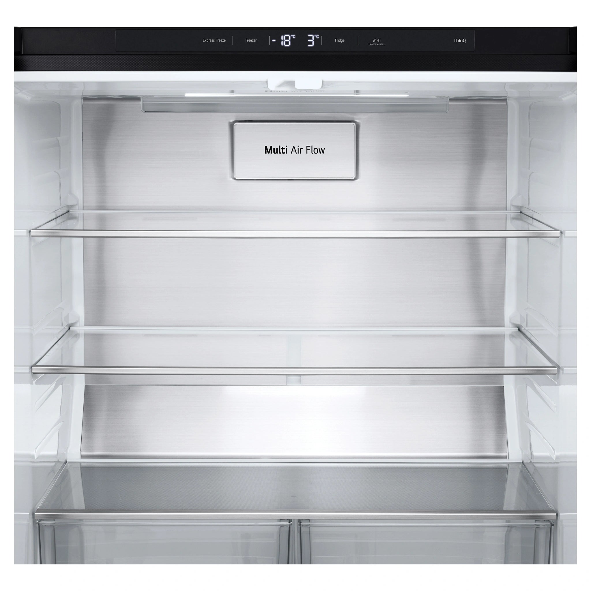 LG 530L French Door Refrigerator – GFB505MBL, Multi Air Flow View