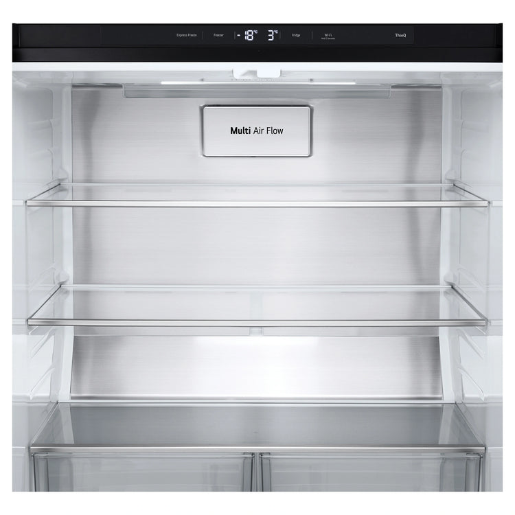LG 530L French Door Refrigerator – GFB505MBL, Multi Air Flow View