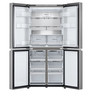 LG 530L French Door Refrigerator GFB505PL, Front View With Double Door Open View