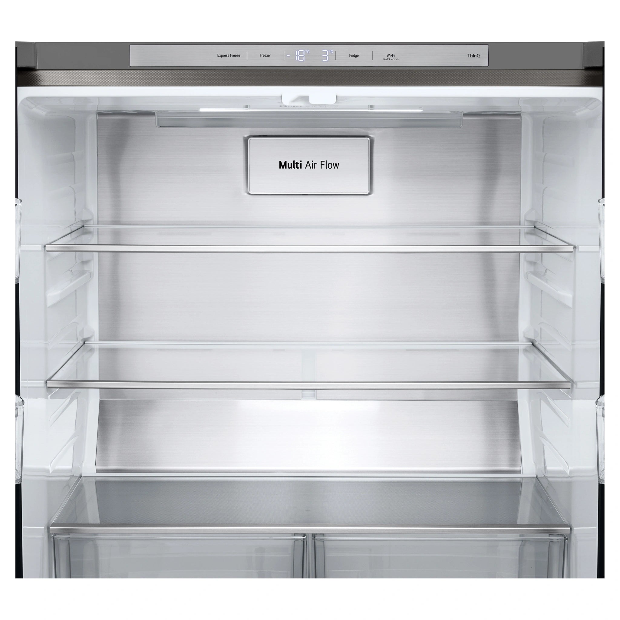 LG 530L French Door Refrigerator GFB505PL, Multi Air Flow View