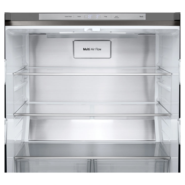 LG 530L French Door Refrigerator GFB505PL, Multi Air Flow View
