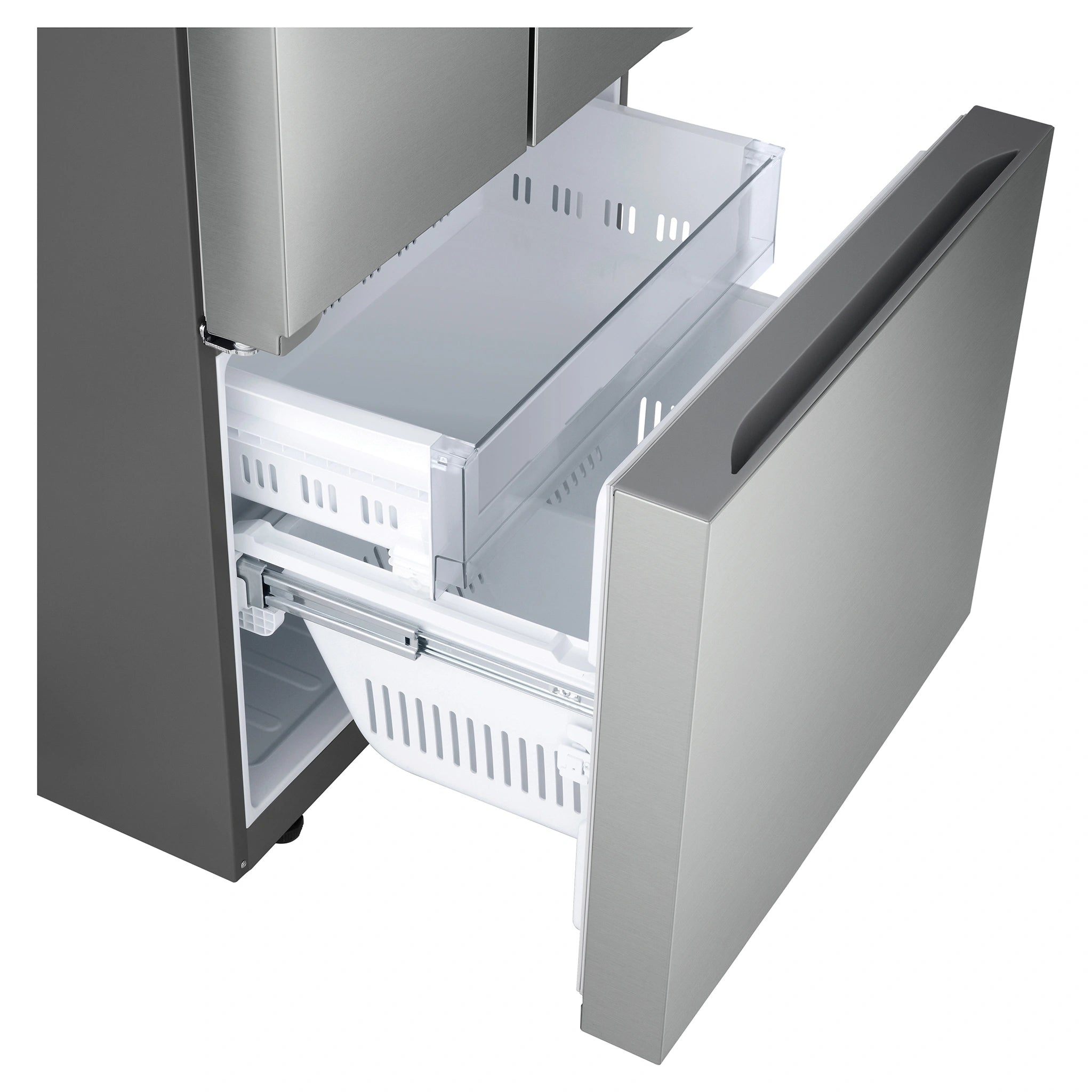 LG 589L Stainless Steel French Door Fridge GFB589PLE, Freezer Drawer Open View 2