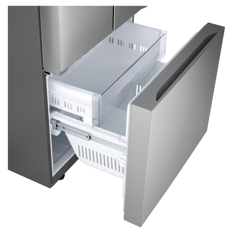 LG 589L Stainless Steel French Door Fridge GFB589PLE, Freezer Drawer Open View 2