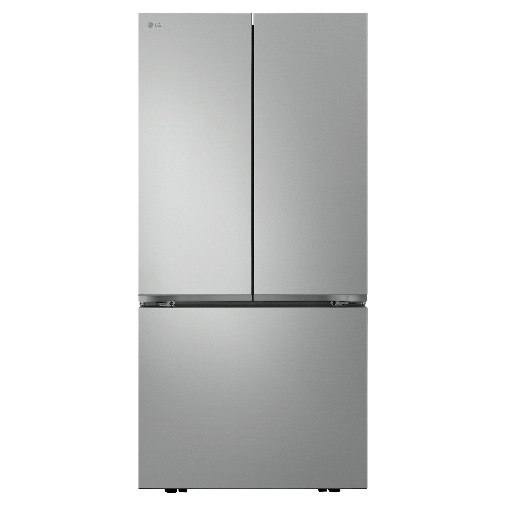 LG 589L Stainless Steel French Door Fridge GFB589PLE, Front View
