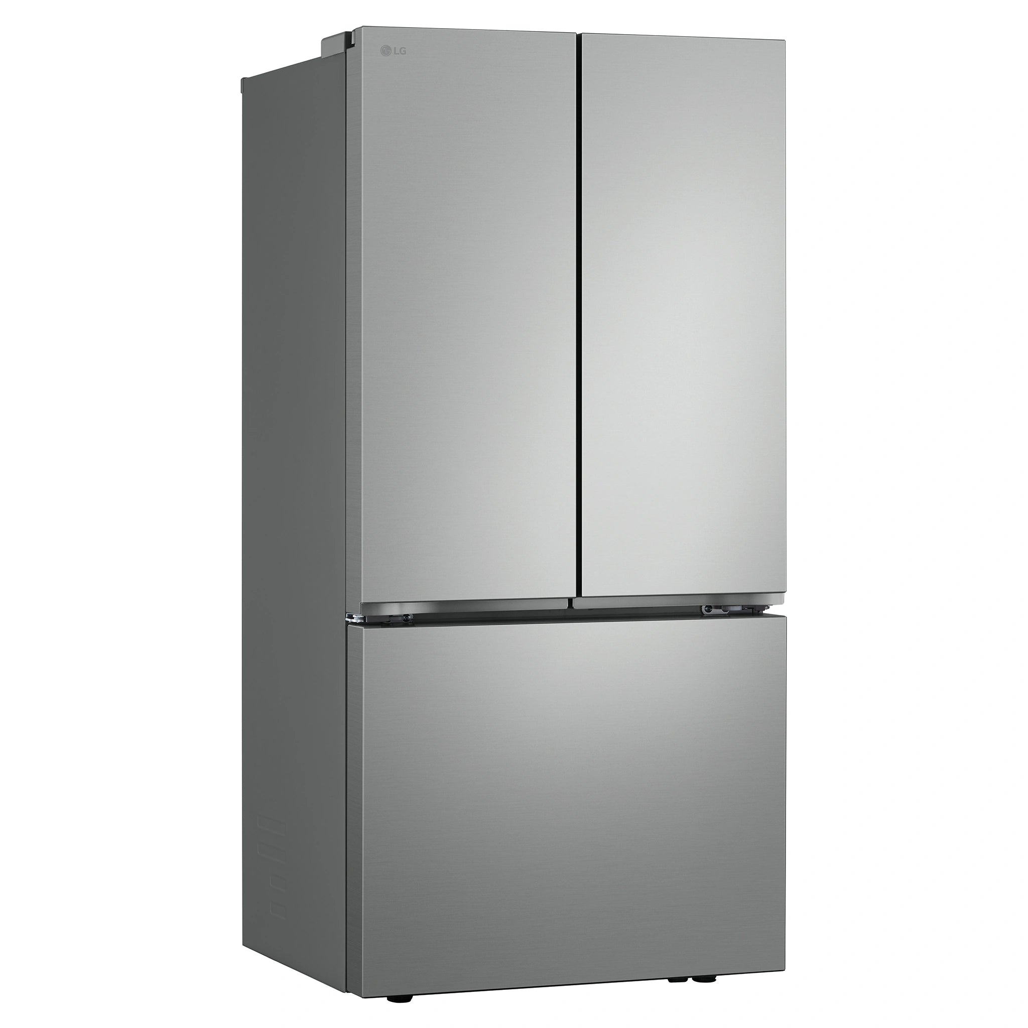 LG 589L Stainless Steel French Door Fridge GFB589PLE, Left Side View