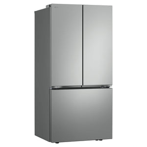 LG 589L Stainless Steel French Door Fridge GFB589PLE, Left Side View