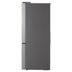 LG 589L Stainless Steel French Door Fridge GFB589PLE, Side View
