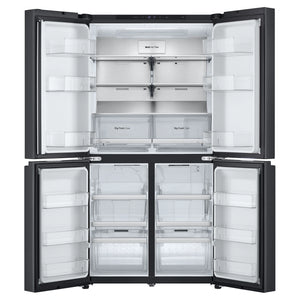 LG 665L French Door Fridge GFB705MBL, Front Double Door Open View