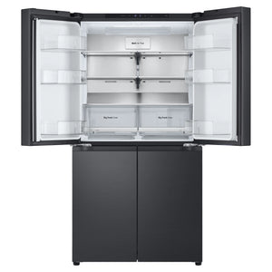 LG 665L French Door Fridge GFB705MBL, Front Top Double Door Open View