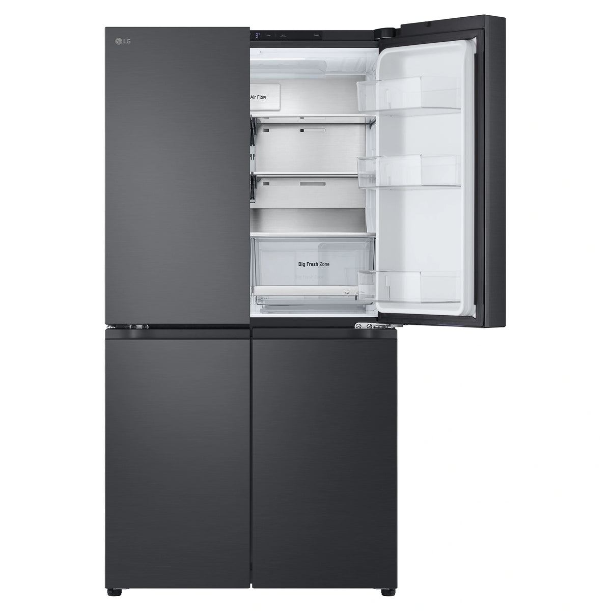 LG 665L French Door Fridge GFB705MBL, Front Top Right Side View