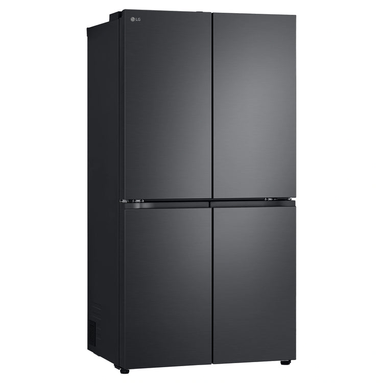 LG 665L French Door Fridge GFB705MBL, Left Side View