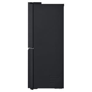 LG 665L French Door Fridge GFB705MBL, Side View