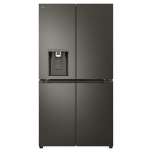 LG 687L Black Side By Side Refrigerator GFD700BSLC, Front View