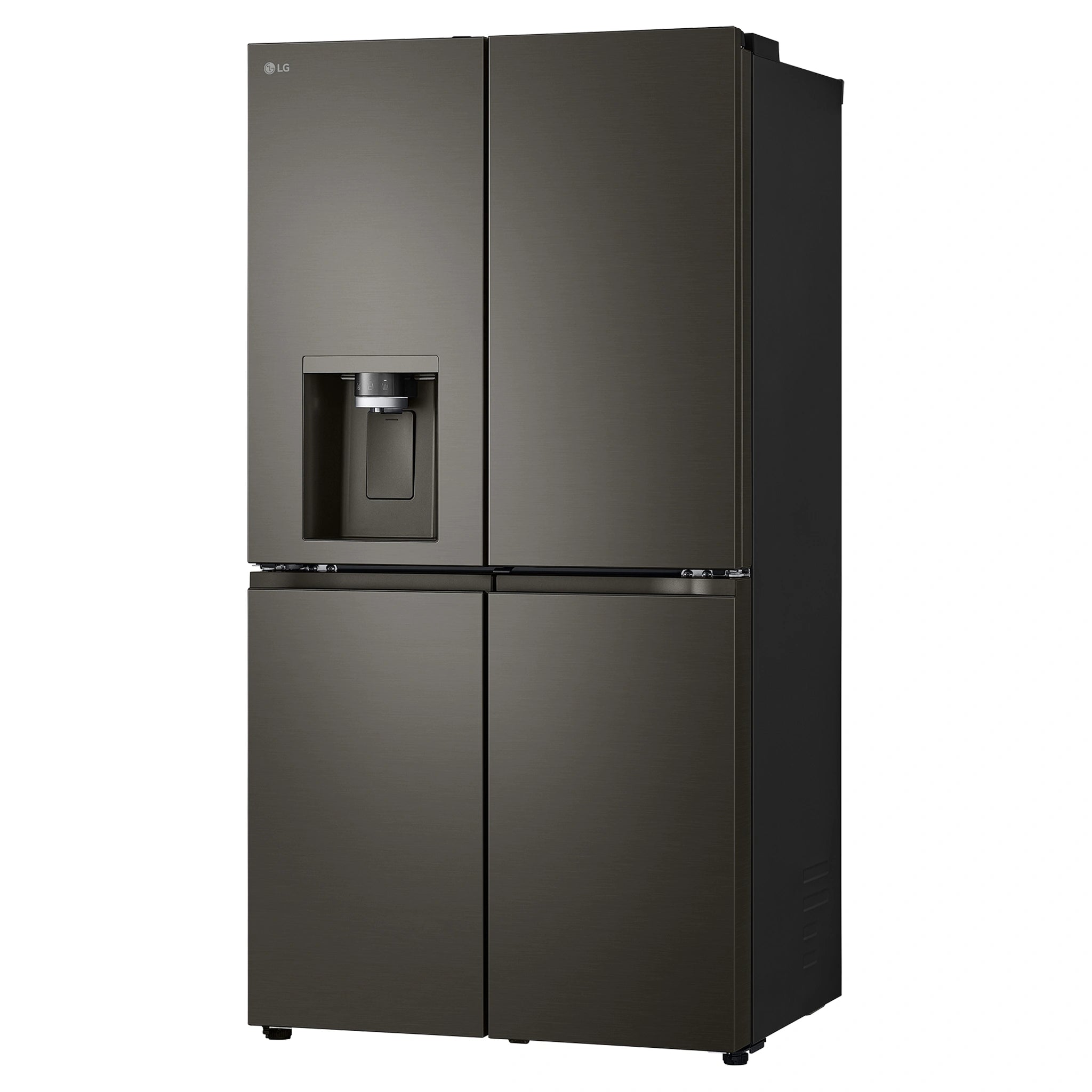 LG 687L Black Side By Side Refrigerator GFD700BSLC, Left Side View