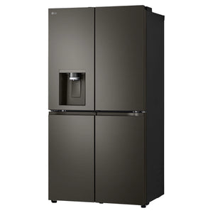 LG 687L Black Side By Side Refrigerator GFD700BSLC, Left Side View