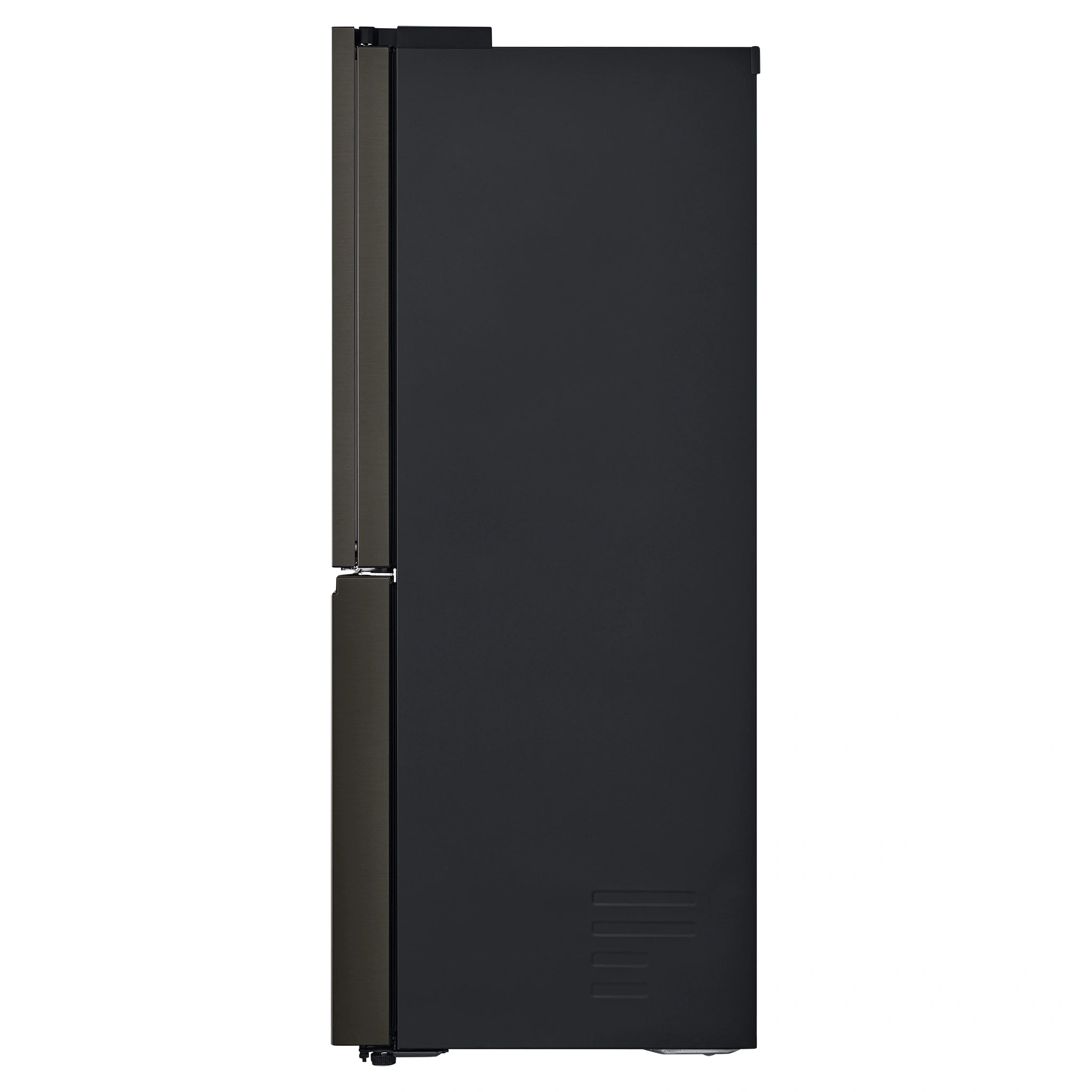 LG 687L Black Side By Side Refrigerator GFD700BSLC, Side View