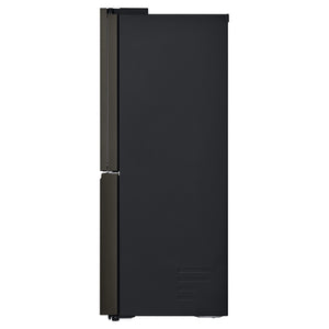 LG 687L Black Side By Side Refrigerator GFD700BSLC, Side View